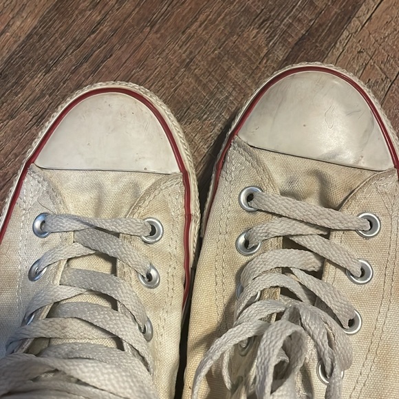 White Converse Hi Tops - Picture 8 of 8